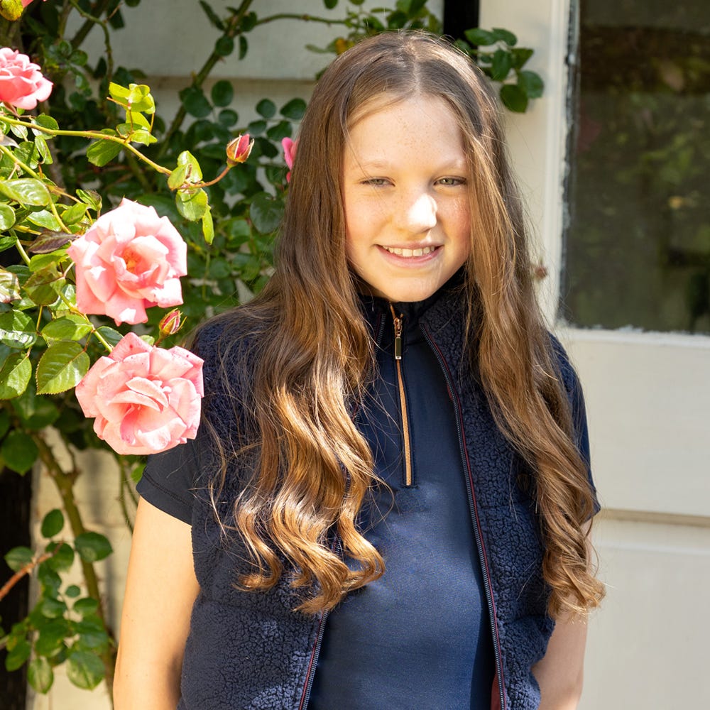 Hy Equestrian Elevate Mizs Heritage Teddy Fleece Gilet image 6